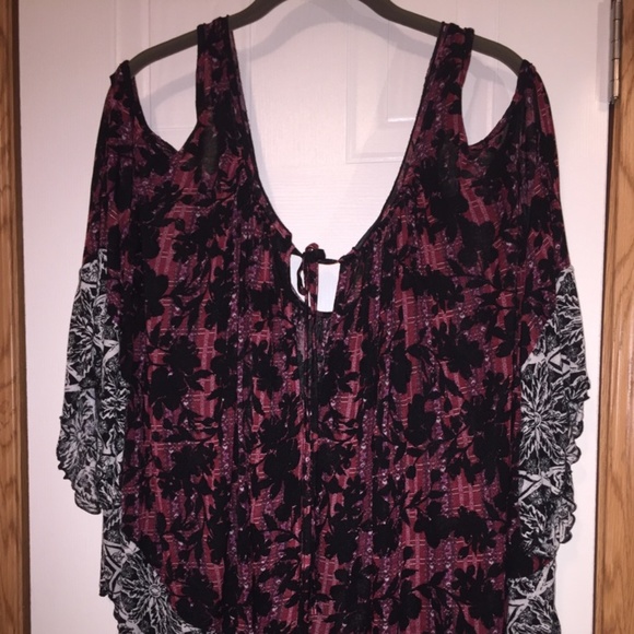 Free People Cold Shoulder Top - Picture 1 of 7